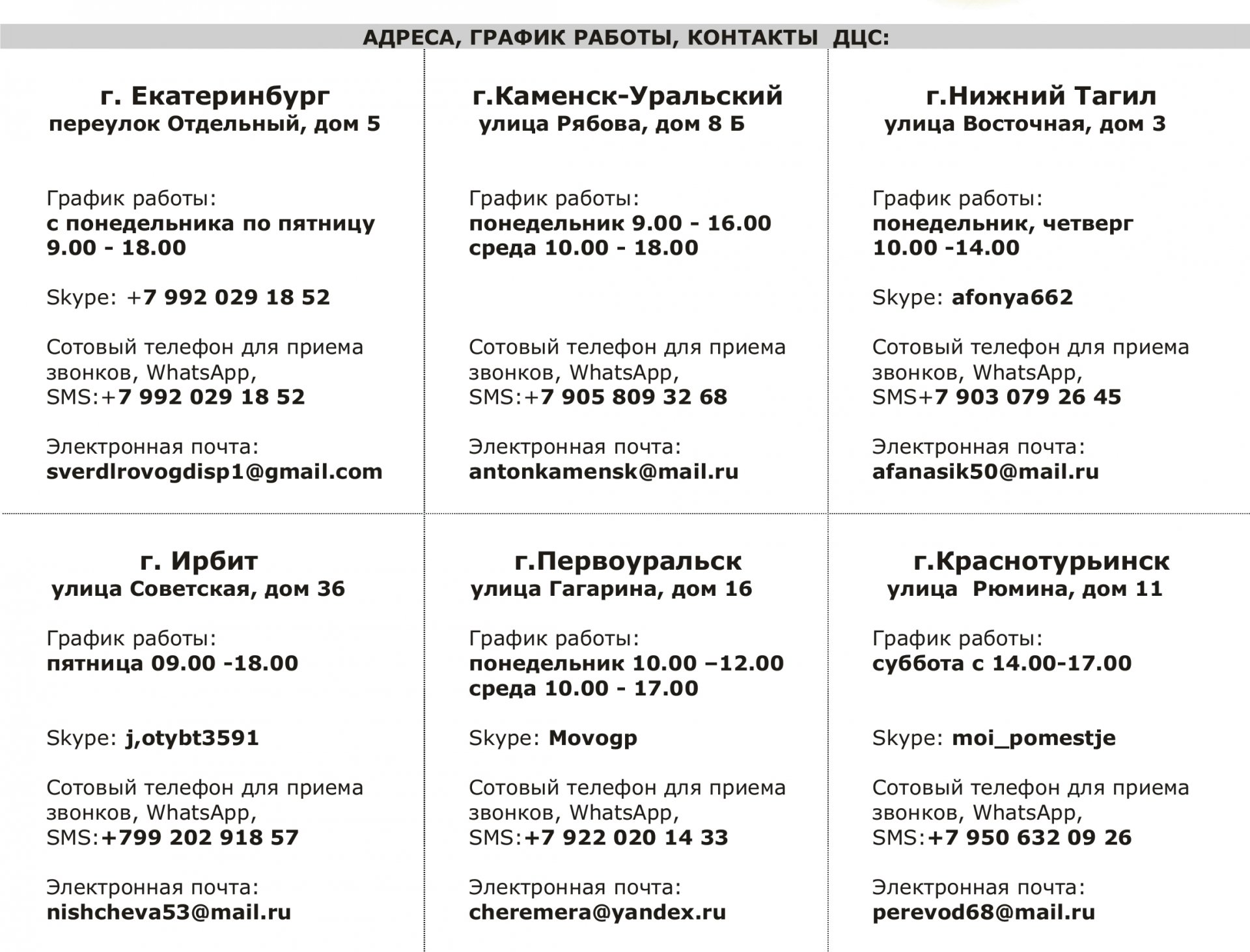 Адреса график. Отдел кадров ДЦС 6 Волхов. ДЦС 6 отдел кадров. ДЦС 2 Екатеринбург адрес. ДЦС 4 Нижний Тагил.